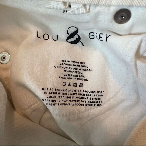 Lou & grey off white jeans. Size 25‎ - Picture 6 of 10